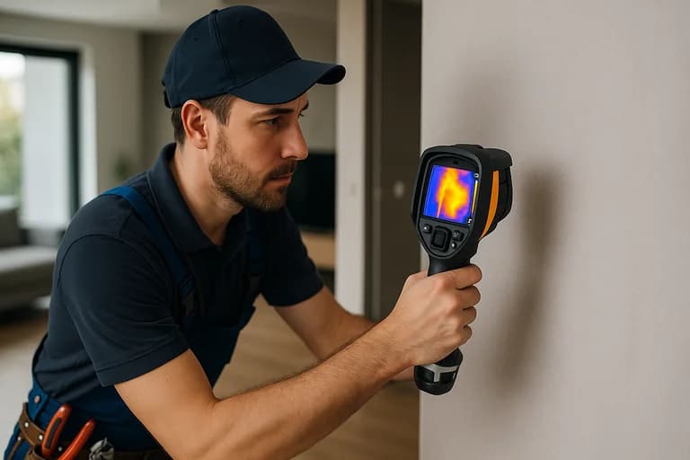 Détection de fuite encastrée sans casse